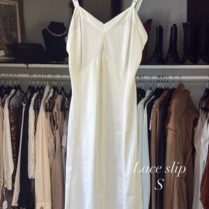 Elegant White Lace Slip Dress